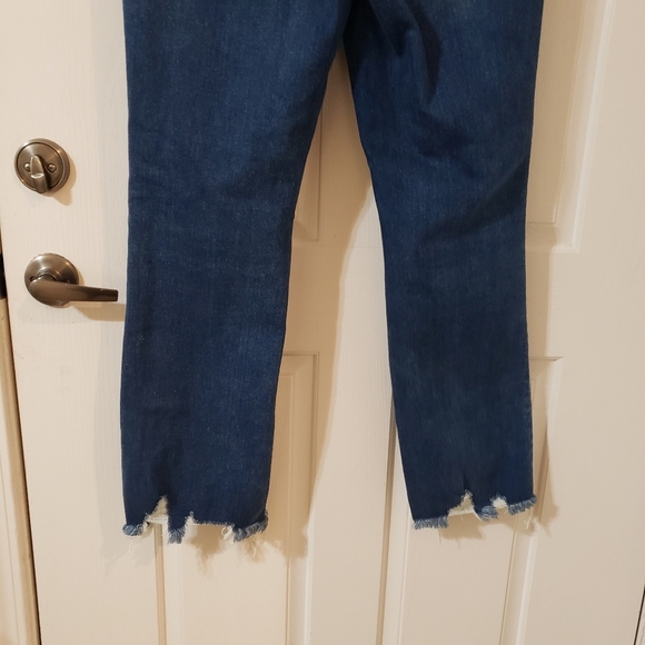 Flying Monkey Blue Straight Leg Jeans with Distressed Details - Picture 6 of 9